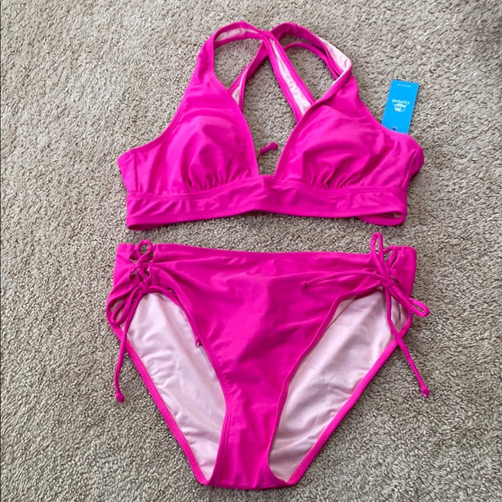 Swimwear Set in Vibrant Pink